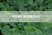 网络偏门暴利赚钱点子（开淘宝店真的挣钱吗）