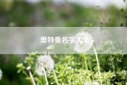 奥特曼名字大全（你觉得《奥特曼》里哪位奥特曼的名字起得最妙）